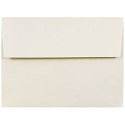 JAM Paper & Envelope A6 Envelopes, 4 3/4 x 6 1/2, Gypsum Tan Recycled, 50/Pack