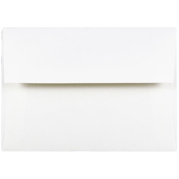 JAM Paper & Envelope A6 Strathmore Invitation Envelopes, 4 3/4 x 6 1/2, Bright White Wove, 25/Pack