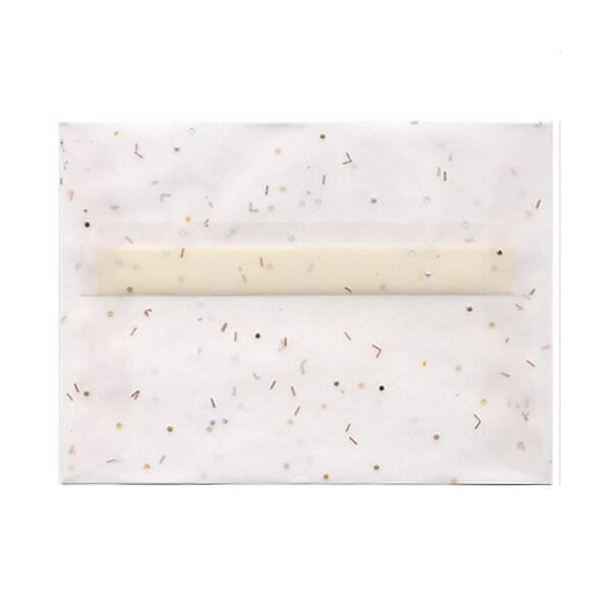 JAM Paper & Envelope A6 Translucent Vellum Envelopes, 4 3/4 x 6 1/2