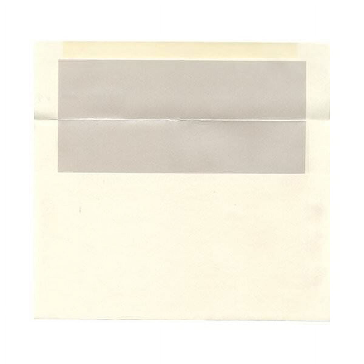 JAM Paper & Envelope A9 Foil Envelopes, 5 3/4 x 8 3/4, Ivory with Ivory Foil, 50 per Pack