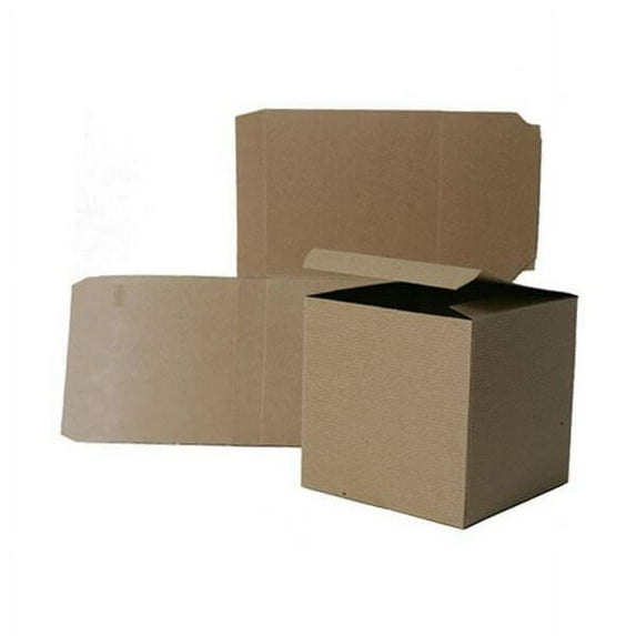 JAM Paper Brown Cardstock Gift Boxes, 6 x 6, 1/Pack