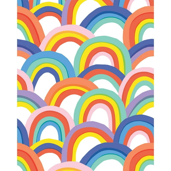 JAM Paper & Envelope Design Tissue Paper, Field of Rainbows, 3 Packs of 4 Sheets