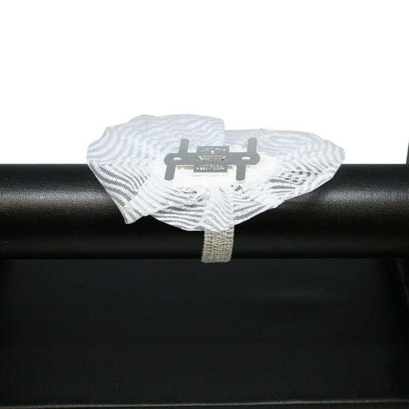 JAM Paper & Envelope Floral Corsage Wristlet, White & Gold, 6/Pack