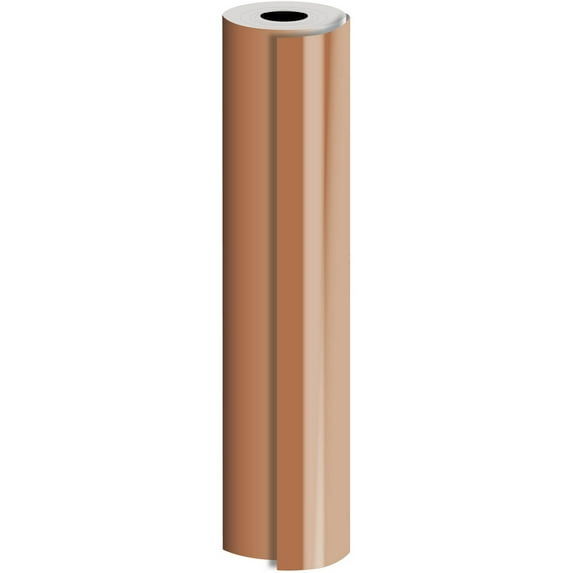 JAM Paper & Envelope Industrial Bulk Gift Wrap, 1/Pack, Matte Copper, 520 Sq ft (1/4 Ream)