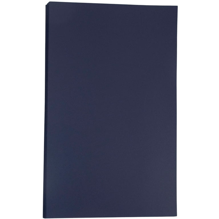 Jam Paper Legal Matte 80lb Cardstock, 8.5 x 14 Coverstock, Navy Blue, 250 Sheets/Pack