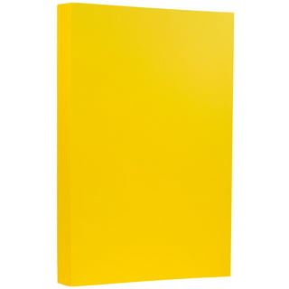Yellow Card Stock - 8 1/2 x 11 in 90 lb Cover Smooth
