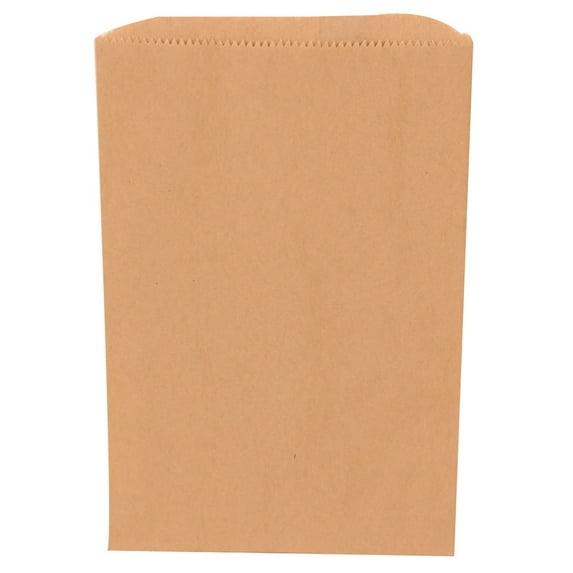 JAM Paper & Envelope Merchandise Bags, 6.3x9.3, Brown Kraft, 1000/Carton, Small