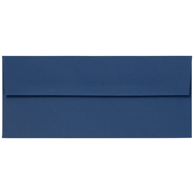 JAM Paper & Envelope No. 10 Envelopes, 4 1/8 x 9 1/2, Dark Blue, 25/Pack
