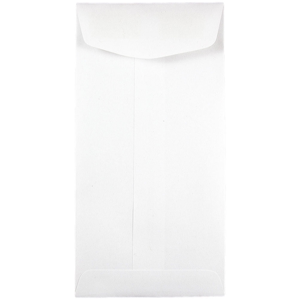 JAM Paper & Envelope No. 7 Coin Business Envelopes, 3 1/2 x 6 1/2, White, 100/Pack