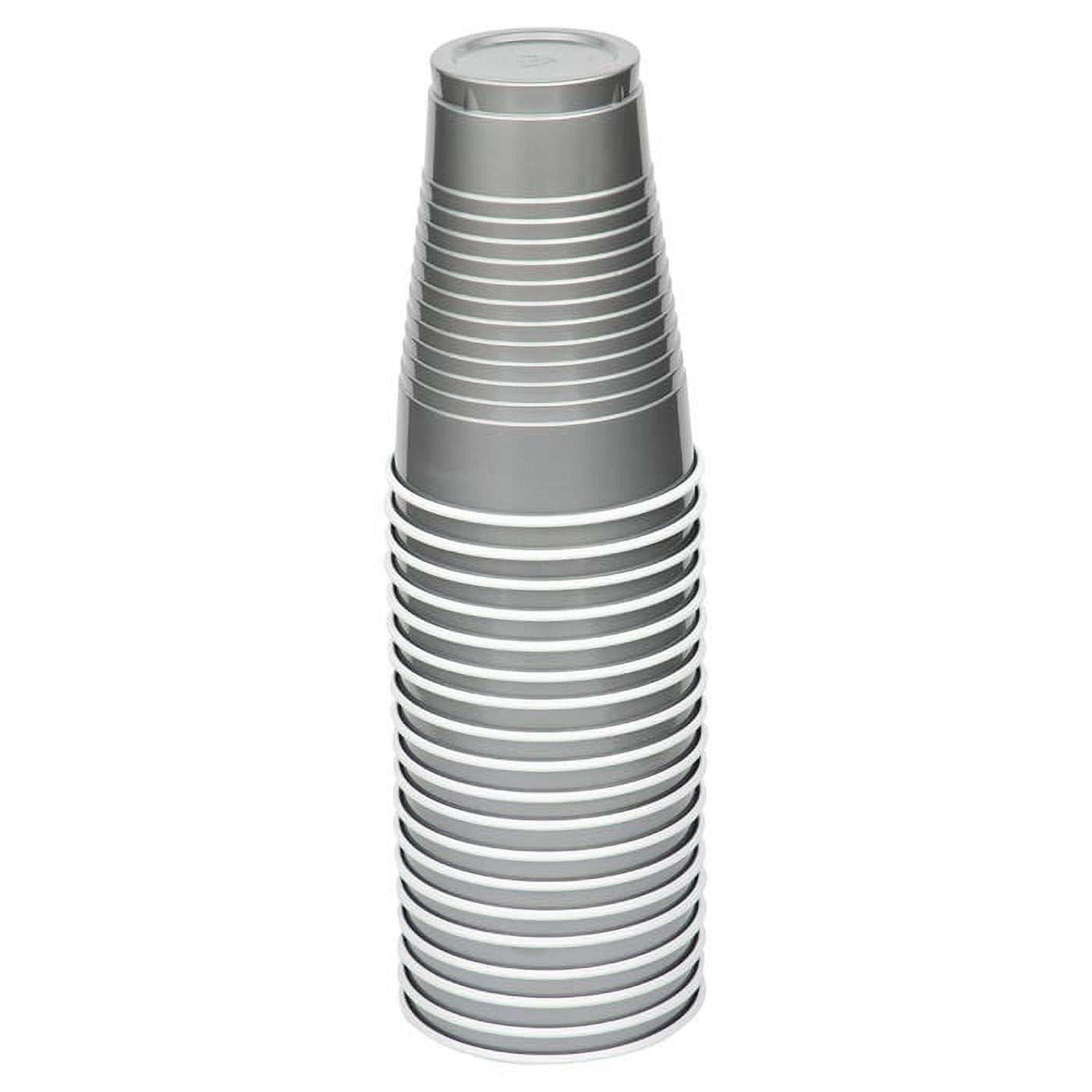 JAM Paper & Envelope Plastic Cups, 12 oz, Silver, 20/Pack - Walmart.com