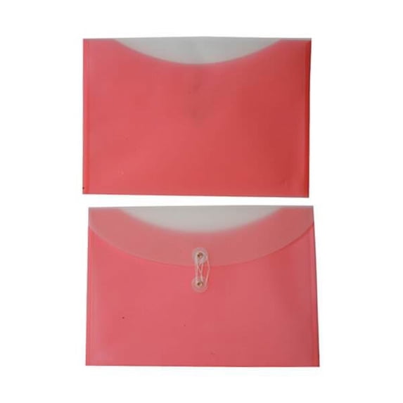 JAM Paper & Envelope Plastic Envelopes, 9.8x13, 12/Pack, Light Pink Two ...