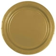 thumbnail image 1 of JAM Paper & Envelope Round Paper Party Plates, Gold, 50 per Pack, Medium, 9", 1 of 4