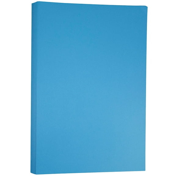 JAM Paper & Envelope Tabloid Cardstock, 11 x 17, 65lb Blue, 50/Pack