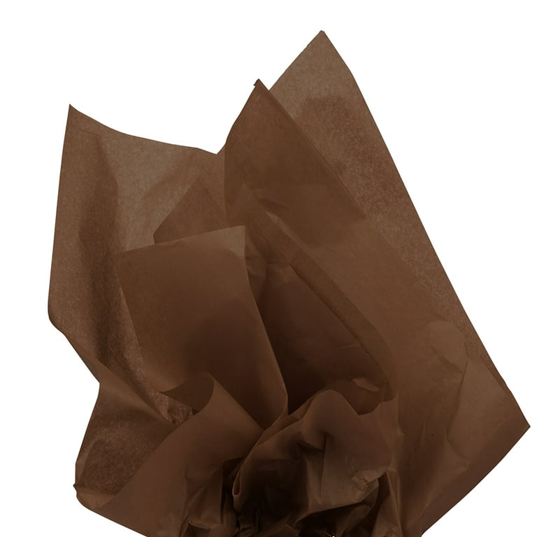 JAM Paper & Envelope Tissue Paper, Brown, 10 Sheets/Pack