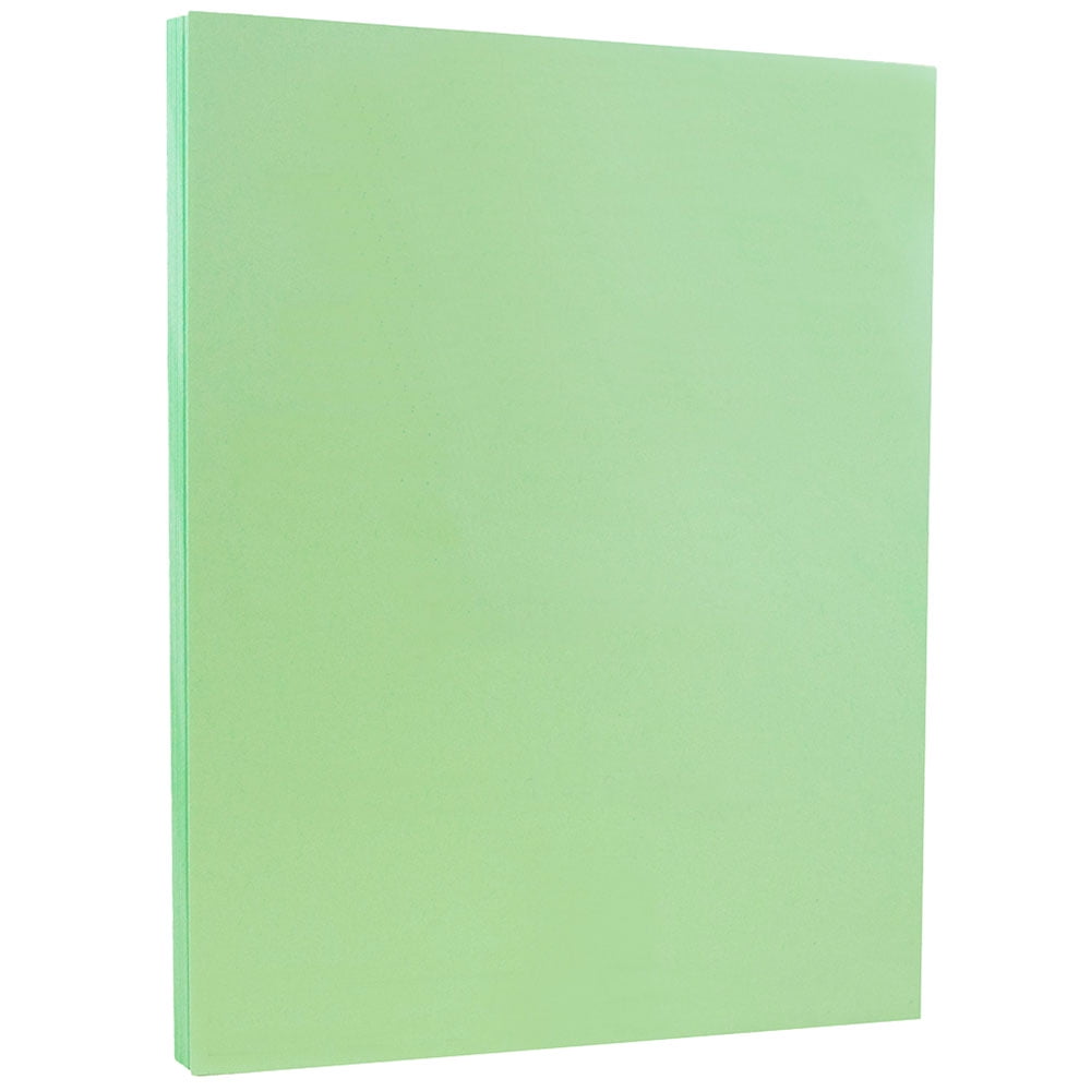 Jam Paper Bright Colored Tabloid Cardstock, 11 x 17, 65lb Green, 50 Sheets/Pack