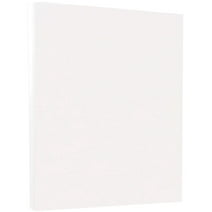 JAM Paper & Envelope Vellum Bristol Cardstock, 8.5 x 11, 50 per Pack, 67lb White