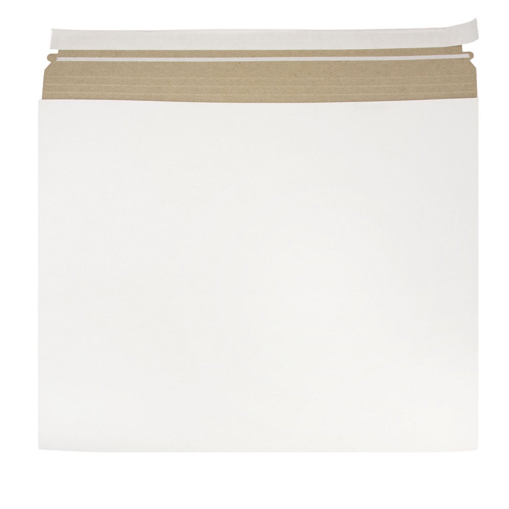 JAM Paper Expandable Photo Mailer Envelopes with Peel & Seal Closure, 17 x 14 x 1, White, 6 Rigid Mailers/Pack