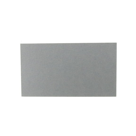 JAM Paper Flat Note Cards, 2 x 3 1/2, 100/Pack, Silver Metallic