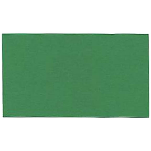 JAM Paper Flat Note Cards, 2 x 3 1/2, Green, 500/Box