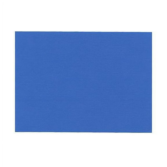 JAM Paper Flat Note Cards, 4 5/8 x 6 1/4, 500/Box, Blue Linen