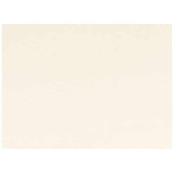 JAM Paper Flat Note Cards, 4 5/8 x 6 1/4, Ivory, 50/Pack