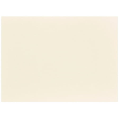 JAM Paper Flat Note Cards, 5 1/8 x 7, Ivory, 100/Pack