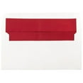 thumbnail image 1 of JAM Paper Foil Lined Invitation Envelopes, 3 7/8 x 8 1/8, White with Red Foil, 50 per Pack, 1 of 2