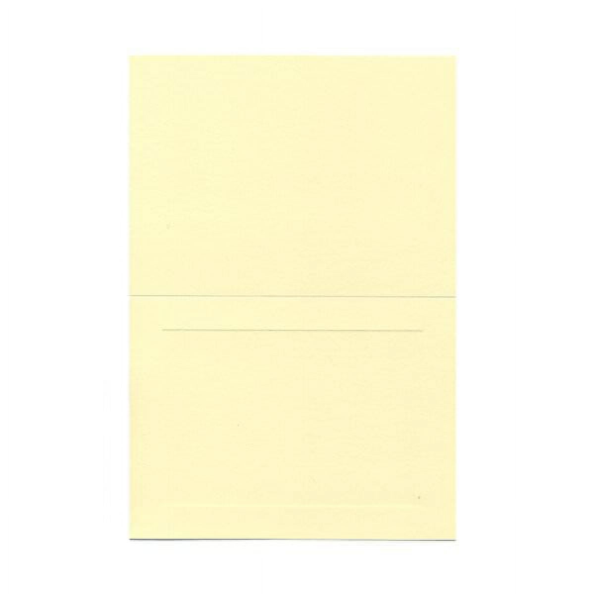 JAM Paper Foldover Cards, 4 5/8 x 6 1/4, 25/Pack, Ivory Panel