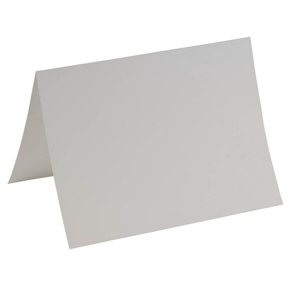 JAM Paper Foldover Cards, 5 1/4 x 7 1/4, 25/Pack, Bright White Wove Panel