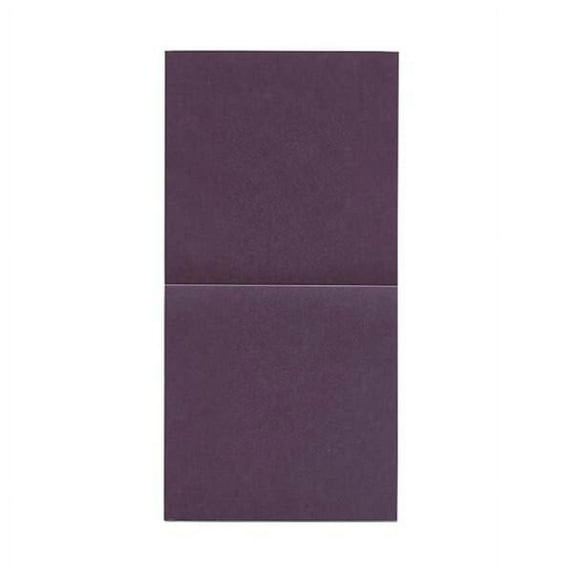 JAM Paper Foldover Cards, 5 3/4 x 5 3/4, 50/Pack, Metallic Ruby