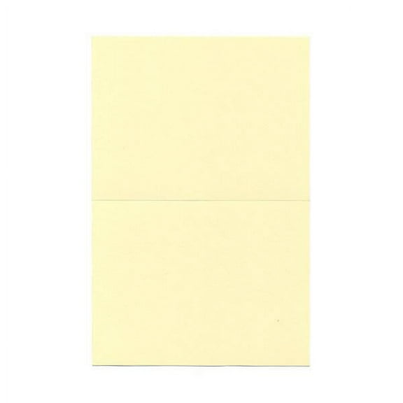JAM Paper Foldover Cards, 5 x 6 5/8, Ivory, 25/Pack