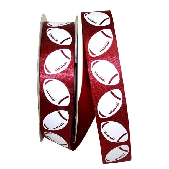 JAM Paper Football Goal, Burgundy, 1.4ines x 100yds, 1/Pack