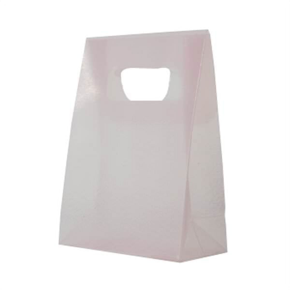 JAM Paper Frosted Lunch Bags, 3 x 4 x 1.5, Pink, 500/Pack, Small