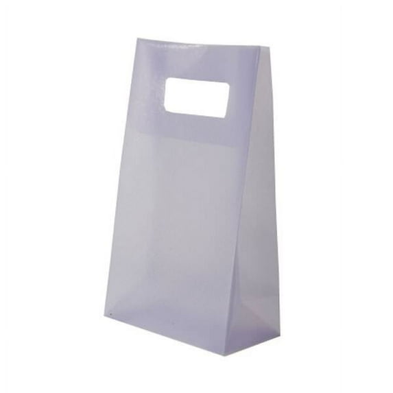 JAM Paper Frosted Lunch Bags, 4.75x8.25x2.5, Purple, 500/Pack, Medium