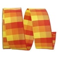 thumbnail image 1 of JAM Paper Geometrics Checks Clark, Orange & Red, 1.5in x 25yd, 1/Pack, 1 of 5