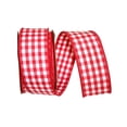 thumbnail image 1 of JAM Paper Geometrics Checks Gingham Wired, Medium Red, 1-3/8in x 10yd, 1/Pack, 1 of 5