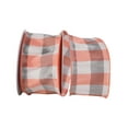thumbnail image 1 of JAM Paper Geometrics Checks Grande, Coral & White, 2.5in x 10yd, 1/Pack, 1 of 5