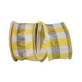thumbnail image 1 of JAM Paper Geometrics Checks Grande, Yellow & White, 2.5in x 10yd, 1/Pack, 1 of 5