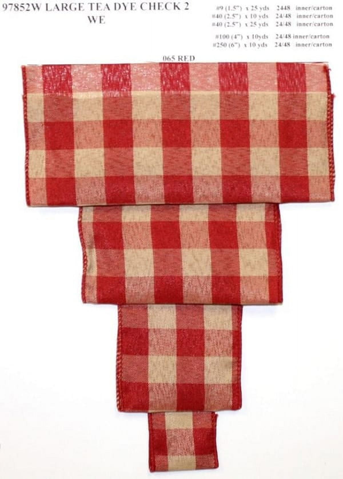 JAM Paper Geometrics Checks Tea-dye, Red, 4in x 10yd, 1/Pack - Walmart.com