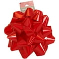 JAM Paper Gift Bows, Large, 7" Diameter, Red, Sold individually