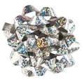 thumbnail image 1 of JAM Paper Gift Bows Spotted Silver, 12/Pack, Small, 3.5 in Diameter, 1 of 3