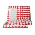 thumbnail image 1 of JAM Paper® Gift Box - 8 1/2 x 11 1/2 x 1 5/8 - Red & White Diamond - sold individually, 1 of 1