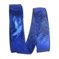 thumbnail image 1 of JAM Paper Glitter Christmas Ribbon, Royal, 1.5in x 25yd, 1/Pack, 1 of 5