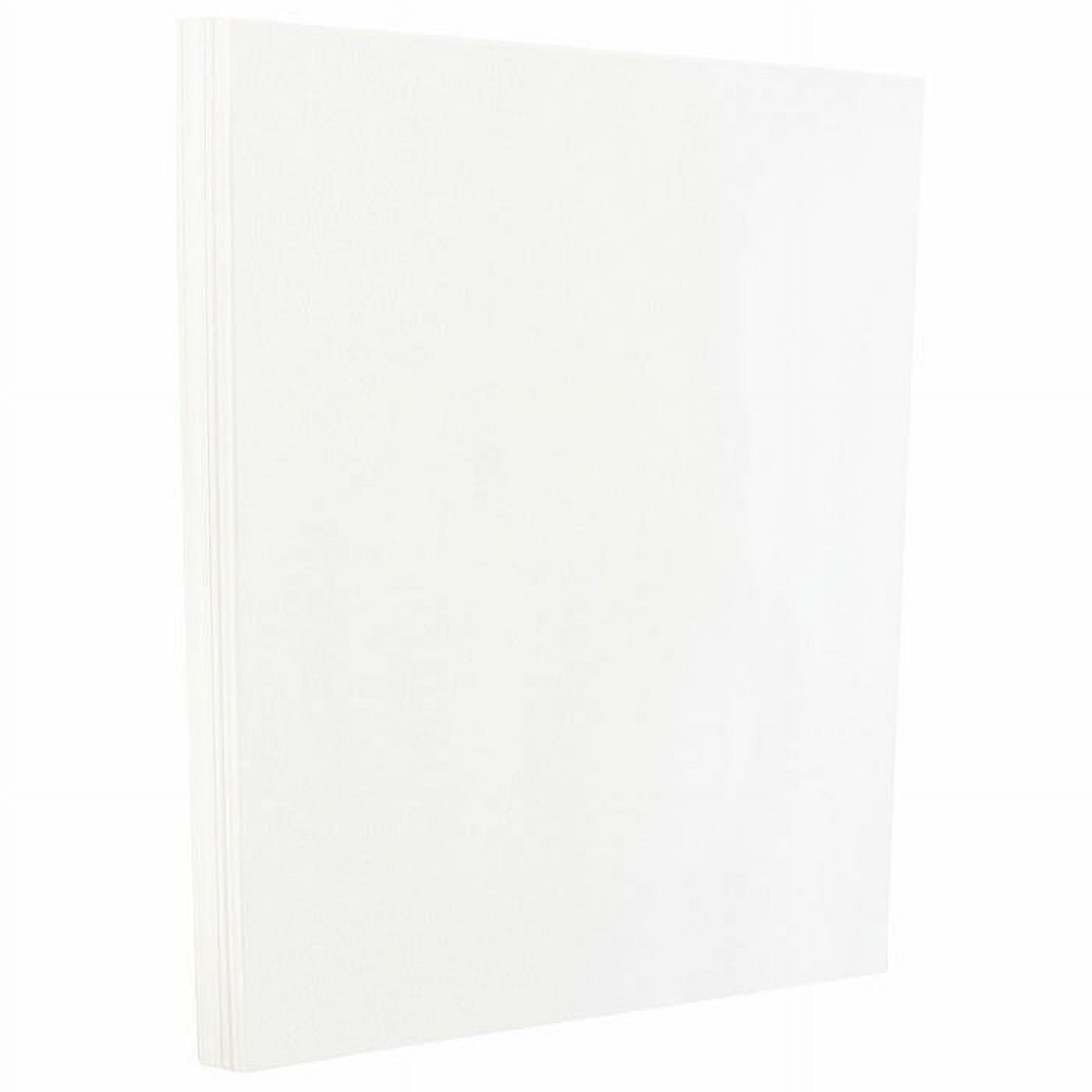JAM Paper Glossy, 8 1/2 x 11, White 2 Sided, 100lb, 50 per Pack