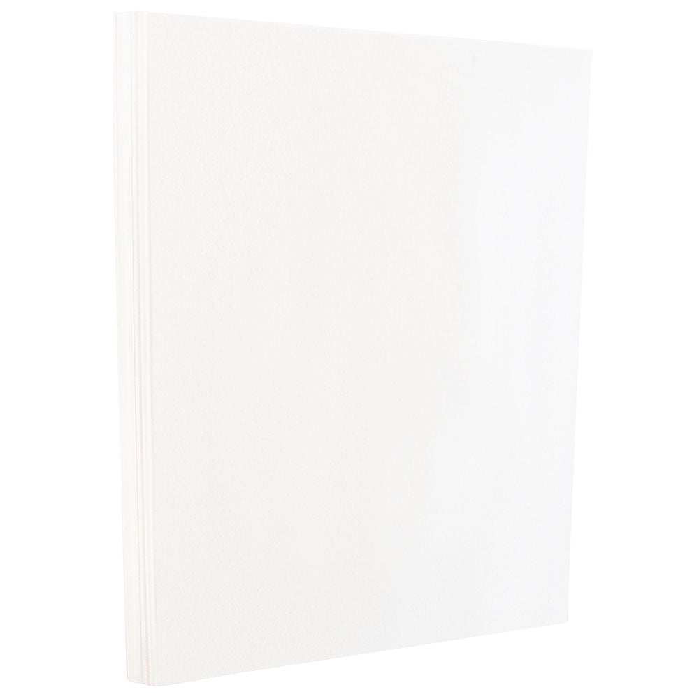 JAM Paper Glossy Cardstock, 8 1/2 x 11, 80lb White, 100 per Pack