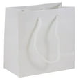 thumbnail image 1 of JAM Paper Glossy Gift Bag, 6.5 x 6.5 x 3.5, White, 1/Pack, 1 of 3