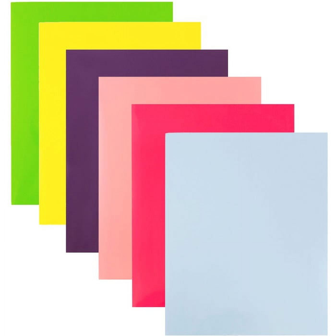 JAM Paper Glossy Two Pocket Folders, Assorted, 12/Pack, Assorted Fashion