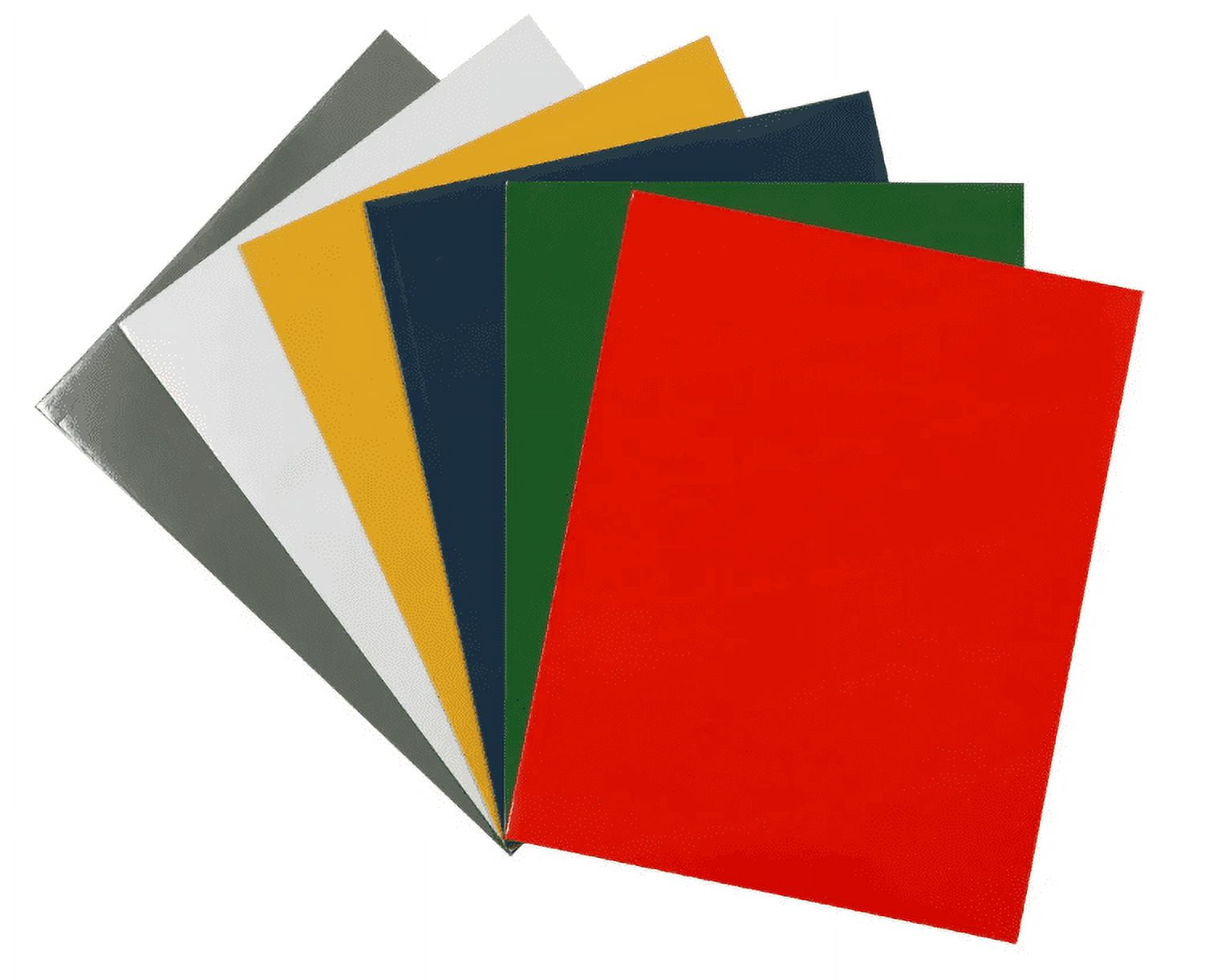 JAM Paper Glossy Two Pocket Folders, Assorted, 6/Pack, Assorted Laid ...