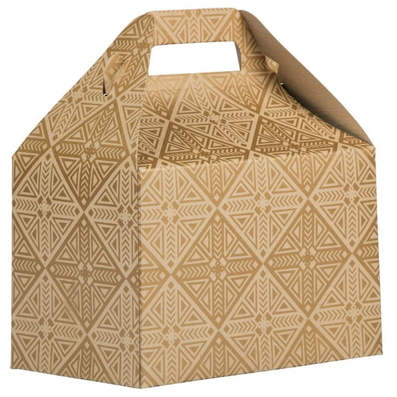 JAM Paper Gold Cardstock Gift Boxes, 4" x 8", 1/Pack