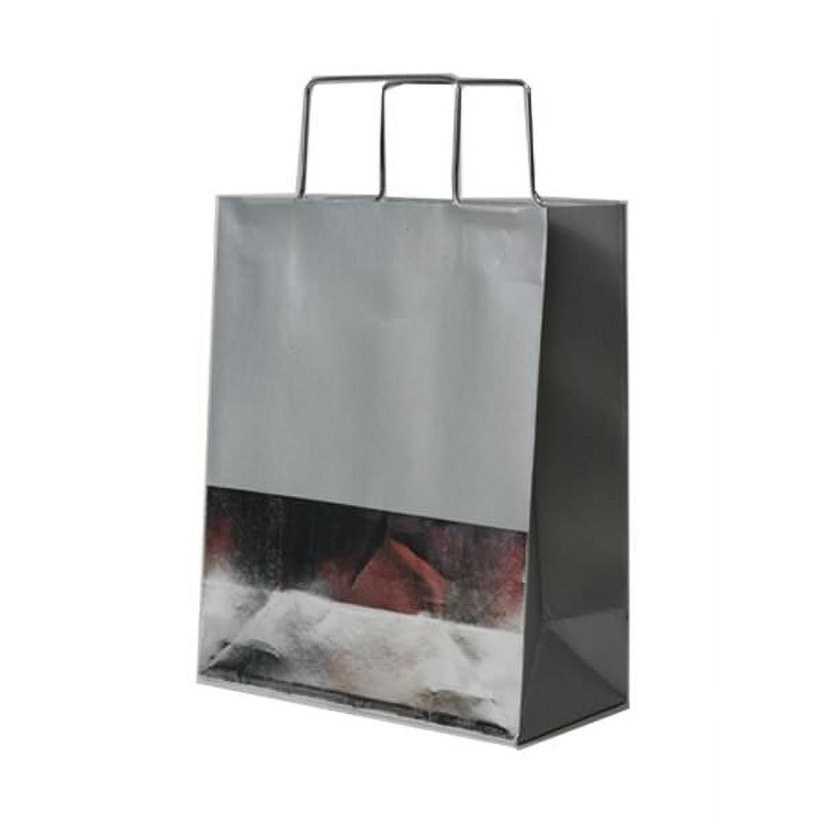 JAM Paper Gray Baby Shower Gift Bags, 8 x 10 4, 1/Pack